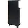 6_Leto 31 1/4"W Black 2-Door Corner Cabinet with LED Lights more views