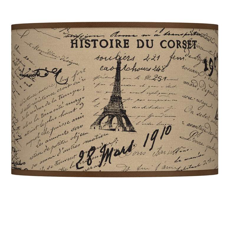 Letters to Paris Giclee Lamp Shade 13.5x13.5x10 (Spider)
