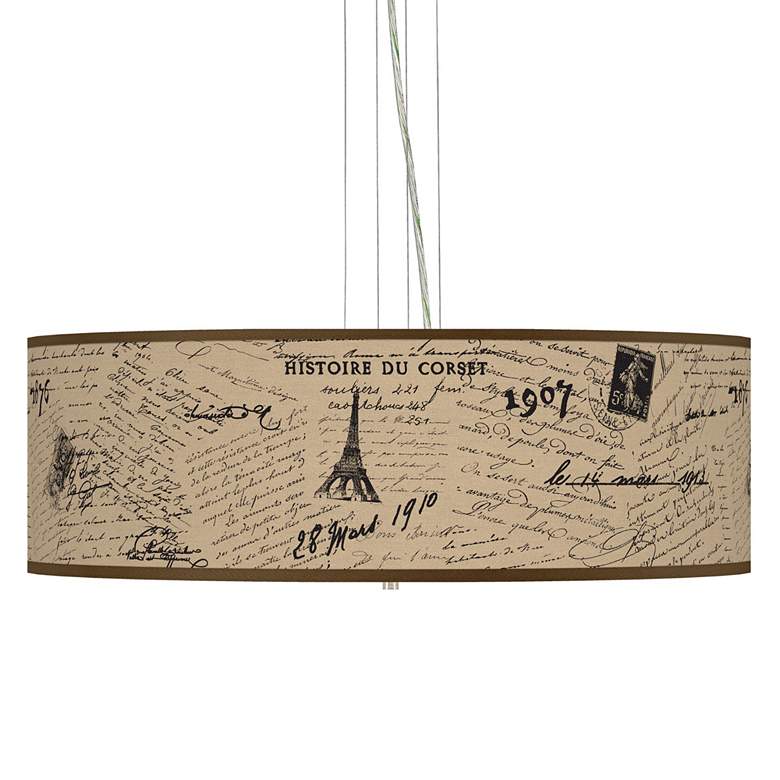Image 1 Letters To Paris Giclee Pendant Chandelier