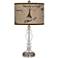 Letters to Paris Linen Apothecary Clear Glass Table Lamp