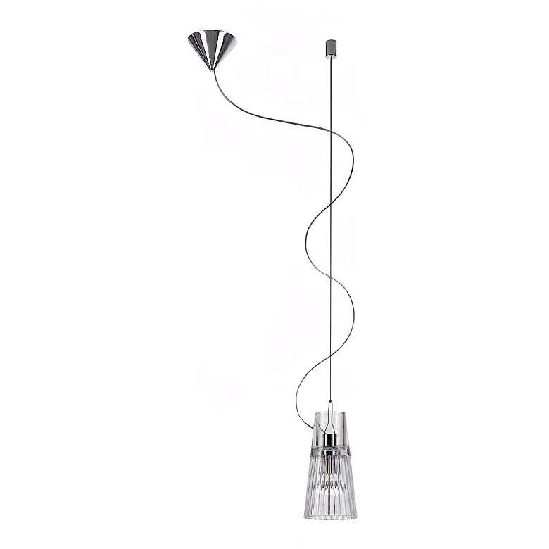 Image 1 Leucos Kon S Ribbed Crystal Mini Pendant Light