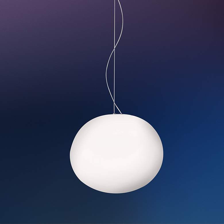 Image 1 Leucos Sphera S37 Satin Glass Pendant Light