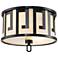 Leumria Flush Mount in Laquered Black