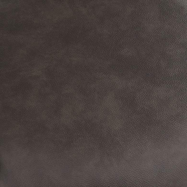 Image 3 Lev 24" High Vintage Smoke Faux Leather Swivel Counter Stool more views