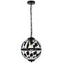 2_Levante 1 Lt Pendant In Black