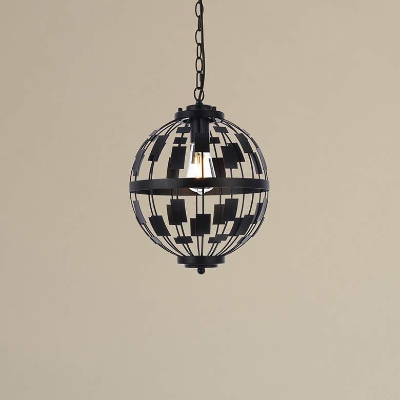 Image 1 Levante 1 Lt Pendant In Black