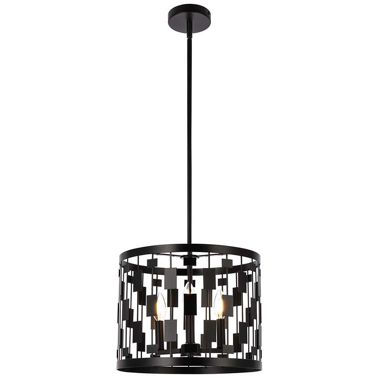 Image 2 Levante 3 Lts Pendant In Black