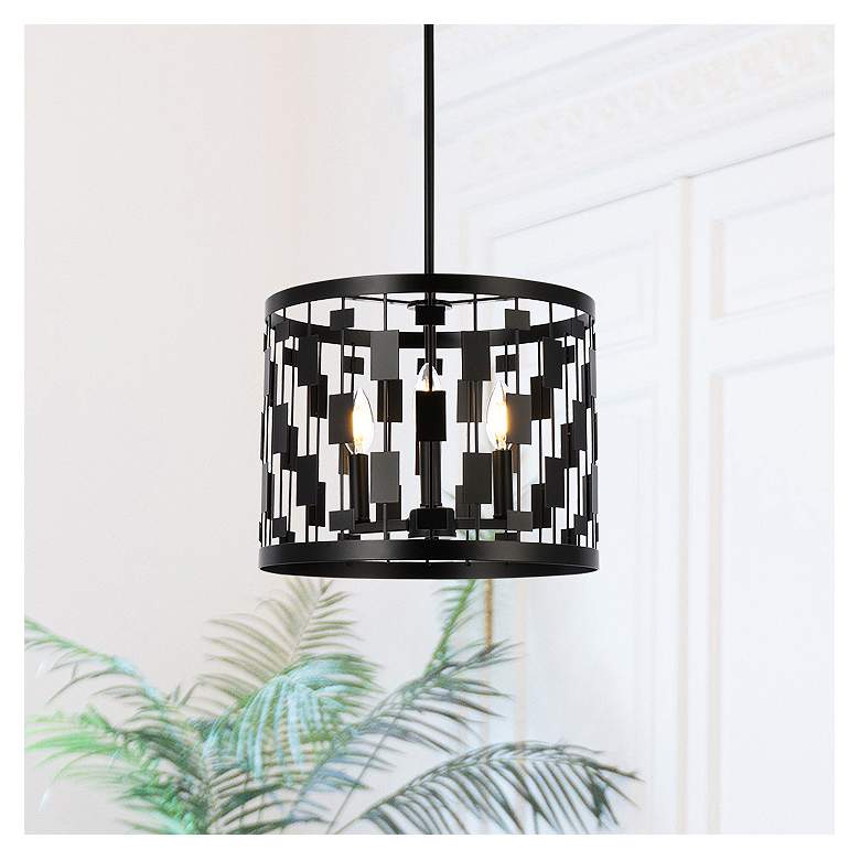 Image 1 Levante 3 Lts Pendant In Black