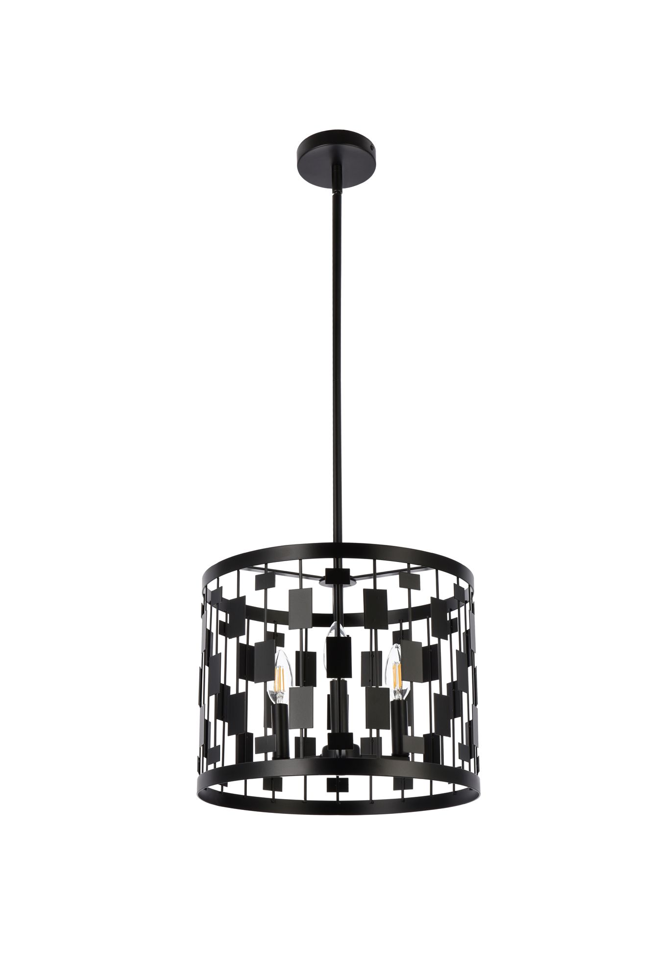 Levante 3 Lts Pendant In Black
