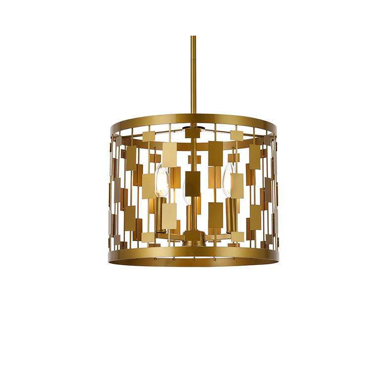 Image 4 Levante 3 Lts Pendant In Brass more views