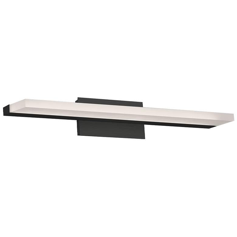 Image 1 Level 3"H x 19"W 1-Light Linear Bath Bar in Black