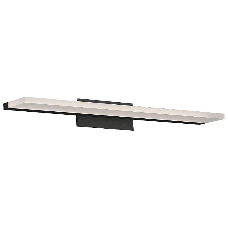 Image 1 Level 3 inchH x 25 inchW 1-Light Linear Bath Bar in Brushed Black