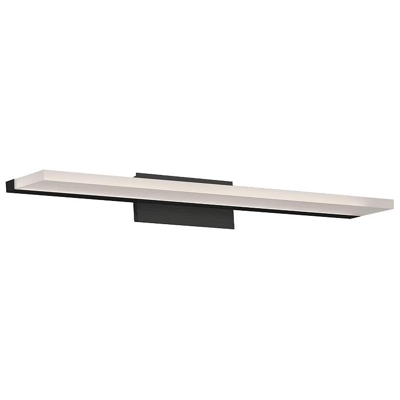Image 1 Level 3"H x 25"W 1-Light Linear Bath Bar in Brushed Black