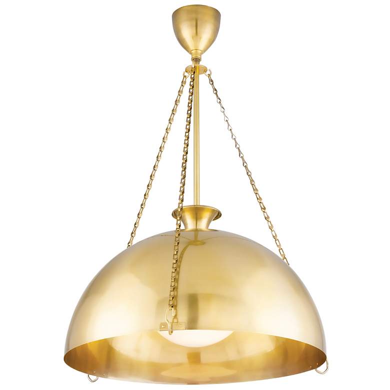 Image 1 Levette 1 Light Large Pendant Aged Brass