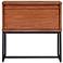 Levi 24" Wide Teak Brown Wood 1-Drawer Nightstand