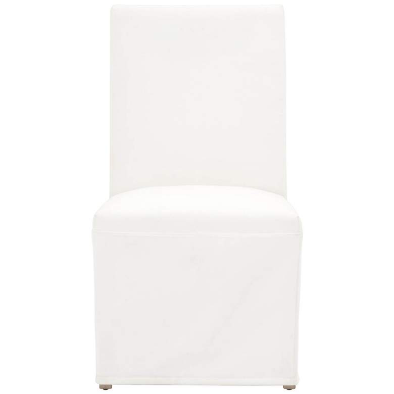 Image 1 Levi Slipcover Dining Chair, LiveSmart Peyton-Pearl, Natural Gray, Set of 2