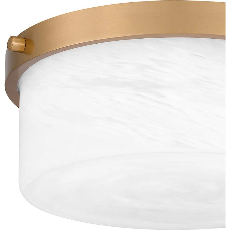 Image 6 Levine 2-Light Aged Brass Flush Mount more views