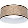 Levine Rustic Woodwork 11"W White LED Ceiling Light