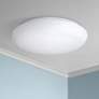 1_Levine Shallow Flush Mount 19" White Acrylic Modern LED Ceiling Light