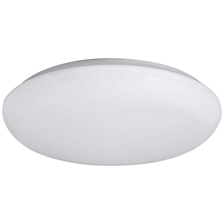 Image 2 Levine Shallow Flushmount 19 inch Wide White LED Ceiling Light