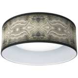 Levine Sprouting Marble 11&quot;W White LED Ceiling Light