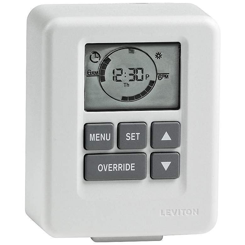 Image 1 Levition White 500W Standard Indoor Digital Plug-In Timer