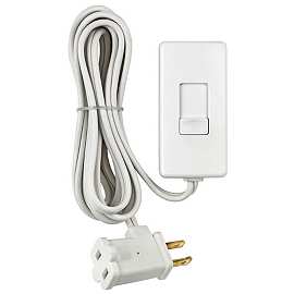 Tesler E-Z Control White 3-Plug Wireless Remote Wall Outlet