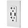 Leviton White USB/Tamper-Resistant 20A Duplex Wall Outlet