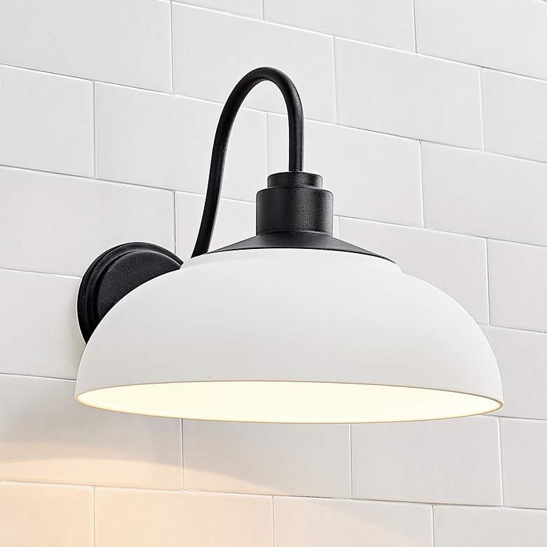 Image 2 Levitt 11 3/4" High Natural Black Outdoor Wall Light