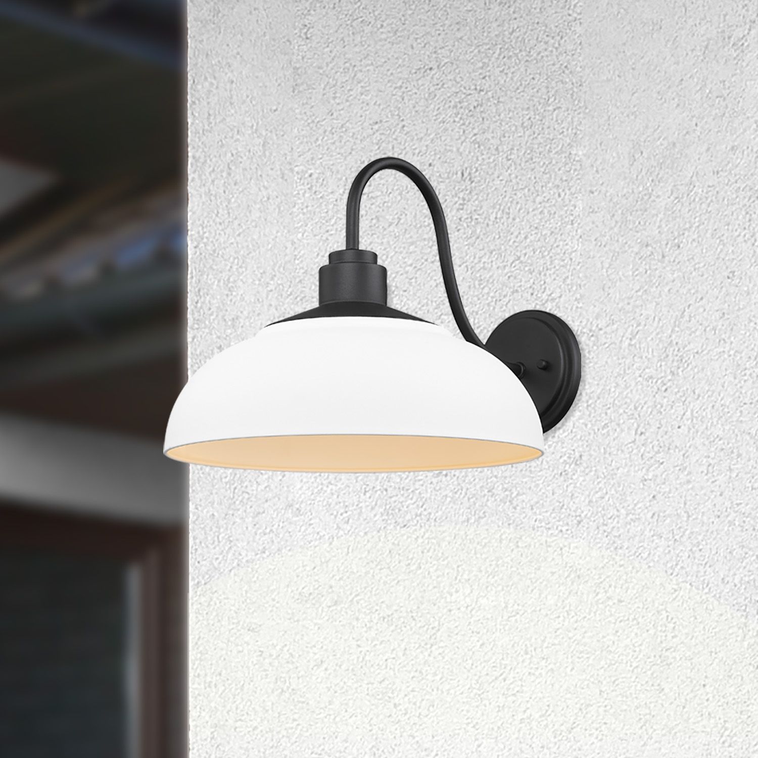 Levitt 11 3/4" High Natural Black Outdoor Wall Light in scene