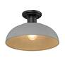 Thumbnail4 of Levitt 13 5/8" Wide Outdoor Semi-flush in Natural Black with Natural G more views