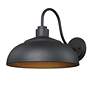 4_Levitt 13 5/8" Wide Outdoor Wall Light in Natural Black with Natural B more views