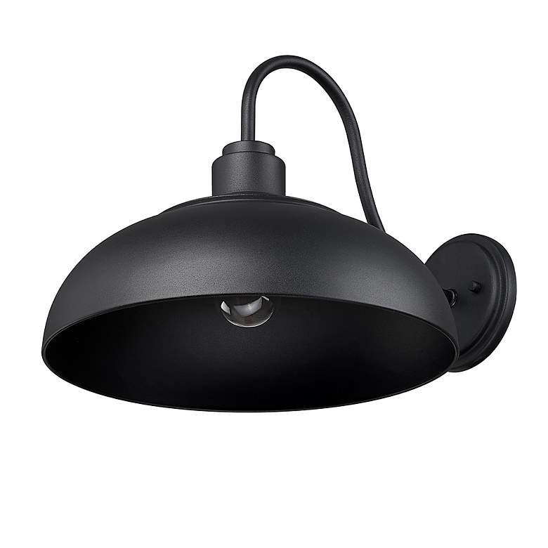 Image 5 Levitt 13 5/8" Wide Outdoor Wall Light in Natural Black with Natural B more views