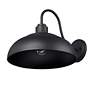 5_Levitt 13 5/8" Wide Outdoor Wall Light in Natural Black with Natural B more views