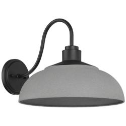 Levitt 13 5/8&quot; Wide Outdoor Wall Light in Natural Black with Natural G