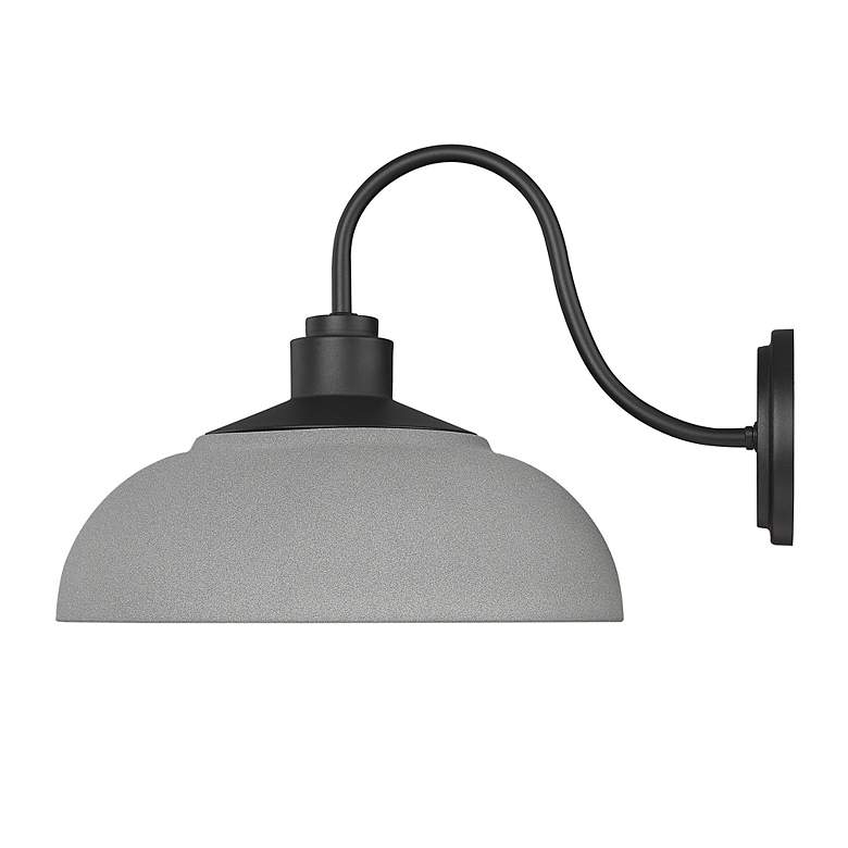 Image 3 Levitt 13 5/8" Wide Outdoor Wall Light in Natural Black with Natural G more views