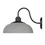 3_Levitt 13 5/8" Wide Outdoor Wall Light in Natural Black with Natural G more views