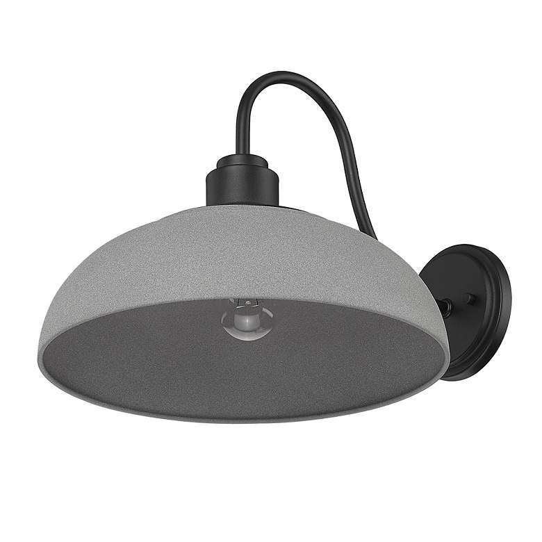 Image 6 Levitt 13 5/8" Wide Outdoor Wall Light in Natural Black with Natural G more views
