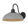 7_Levitt 13 5/8" Wide Outdoor Wall Light in Natural Black with Natural G more views
