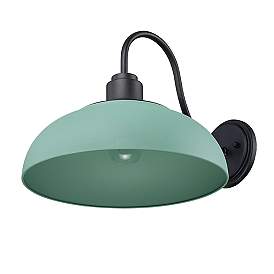 Image5 of Levitt 13 5/8" Wide Outdoor Wall Light in Natural Black with Natural T more views