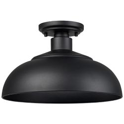 Levitt 13 3/4" Wide Natural Black Outdoor Ceiling Light