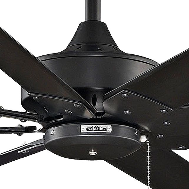 Image 3 Levon 63 inch Indoor Ceiling Fan - Black with Black blades more views