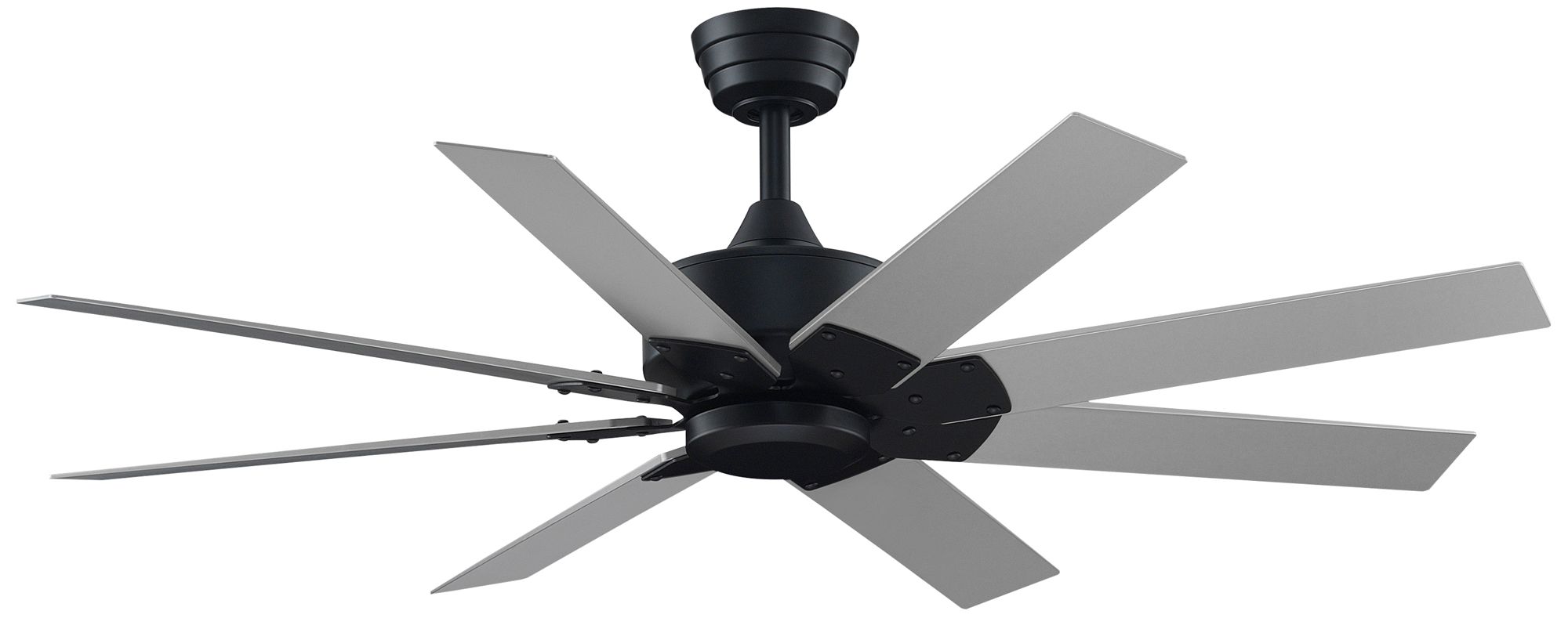 Levon Custom 52 in In/Out Smart Fan - Black w/ Br. Nickel Blades