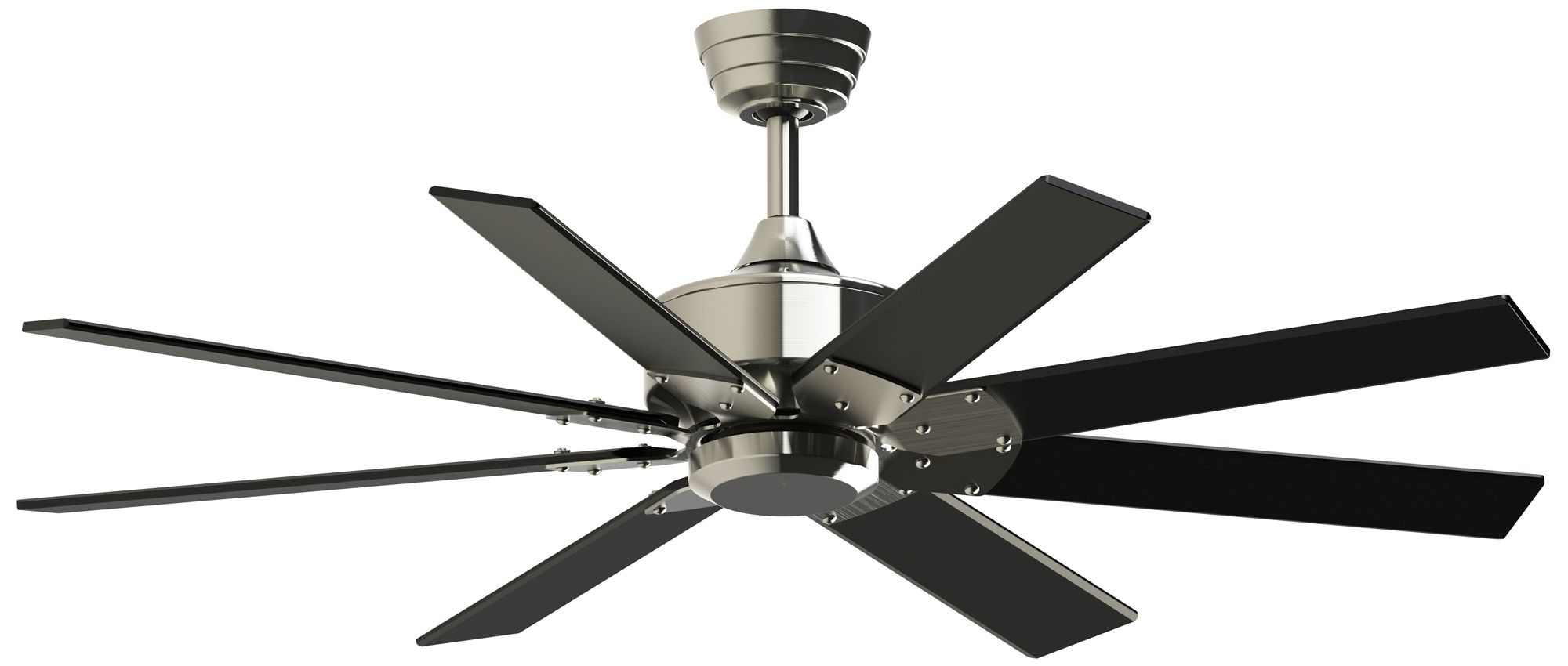 Levon Custom 52 in In/Out Smart Fan - Br. Nickel w/ Black Blades