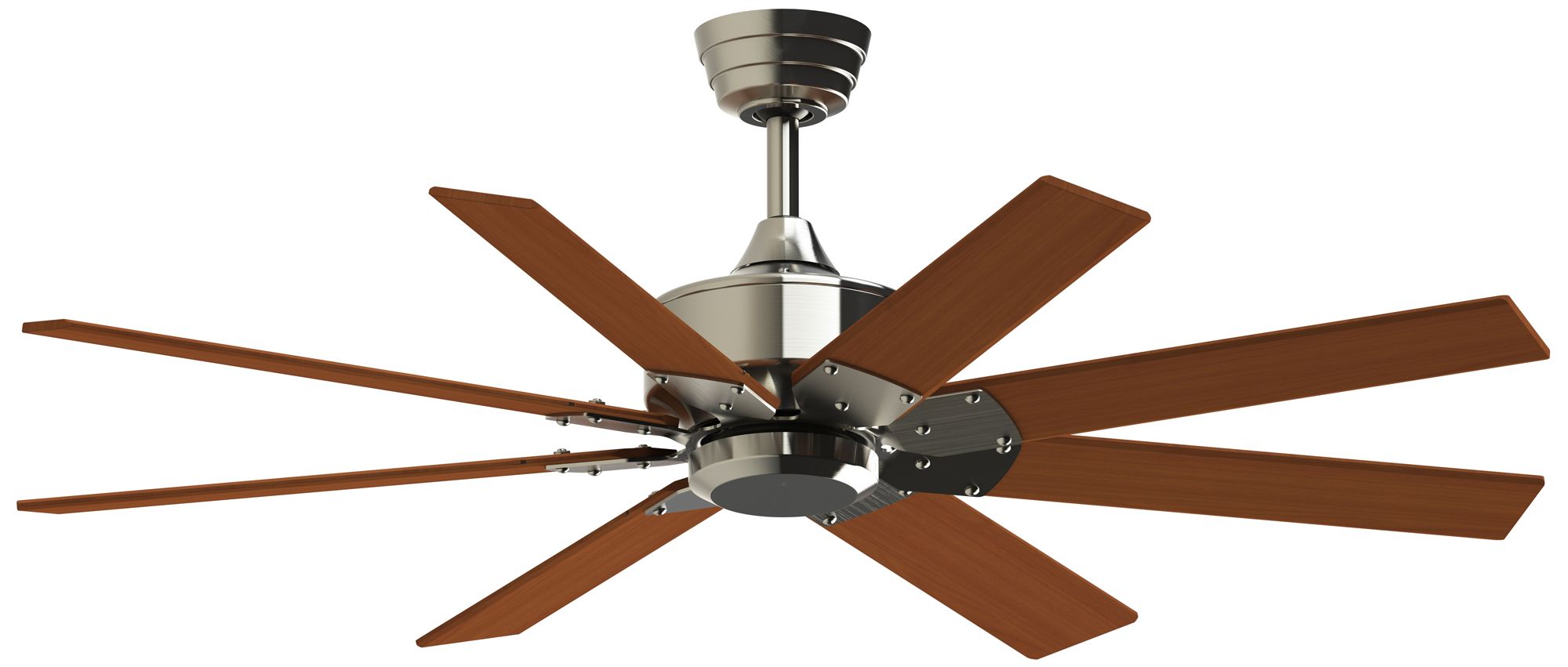 Levon Custom 52 in In/Out Smart Fan - Br. Nickel w/ Cherry Blades