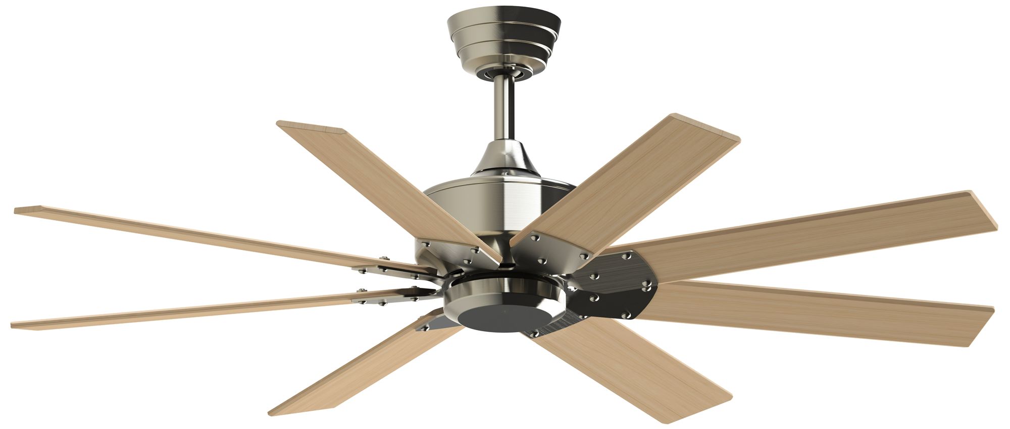Levon Custom 52 in In/Out Smart Fan - Br. Nickel w/ Natural Blades