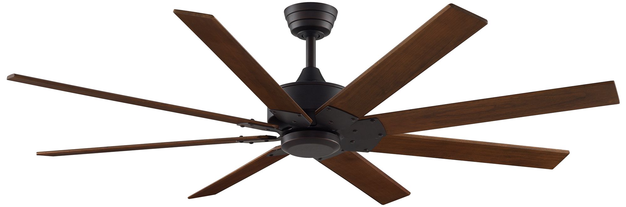 Levon Custom 64 in In/Out Smart Fan - Dark Bronze w/ Dark Walnut Blades