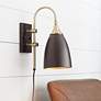 1_Lewes Bronze and Antique Brass Plug-In Wall Lamp