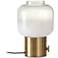 Lewis 12" High Antique Brass Uplight Accent Table Lamp