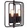 Lewis 13" High Dark Bronze Square 2-Light Wall Sconce